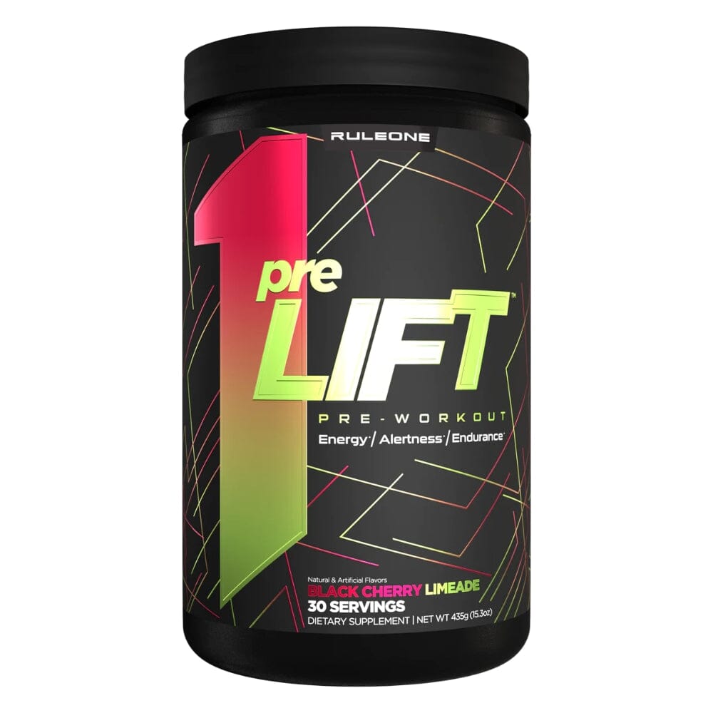 Rule 1 preLIFT 30 Servings Pre-Workouts Rule1 Black Cherry Limeade