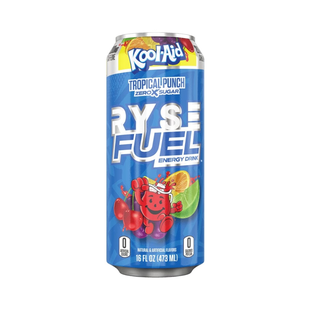 Ryse Fuel Energy Drink RTD 12/Case Drinks Ryse Supplements Kool-Aid Tropical Punch