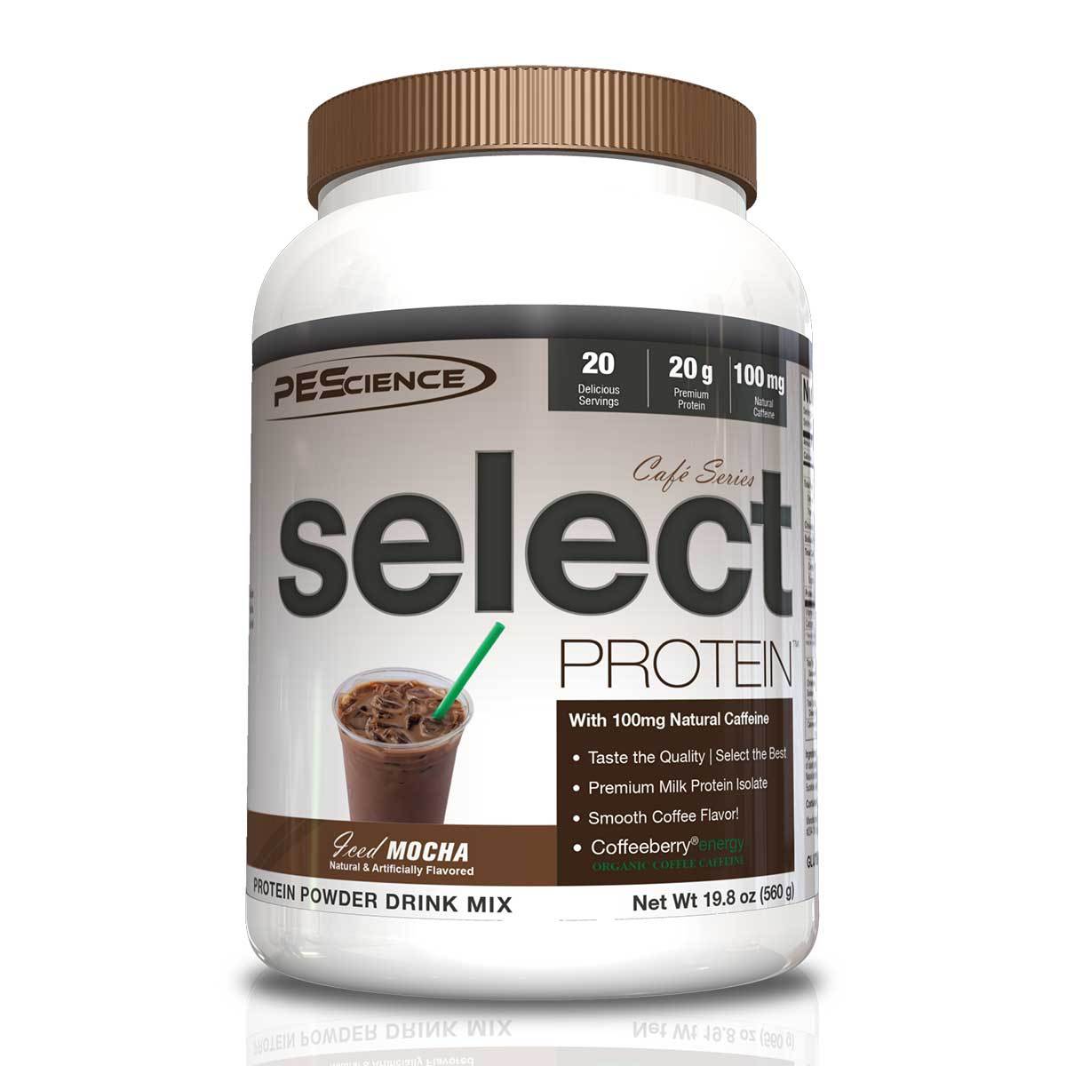 PEScience Cafe Select Protein 20 Serving Protein PEScience Iced Mocha (1059247783979)