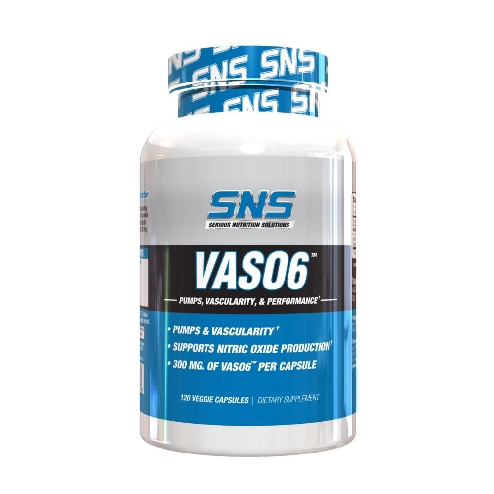 Serious Nutrition Solutions Vaso6 120 Capsules Nitric Oxide Serious Nutrition Solutions