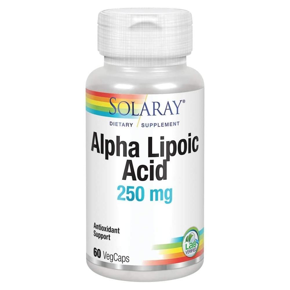 Solaray Alpha Lipoic Acid 250mg 60 Capsules Antioxidants / CoQ-10 Solaray