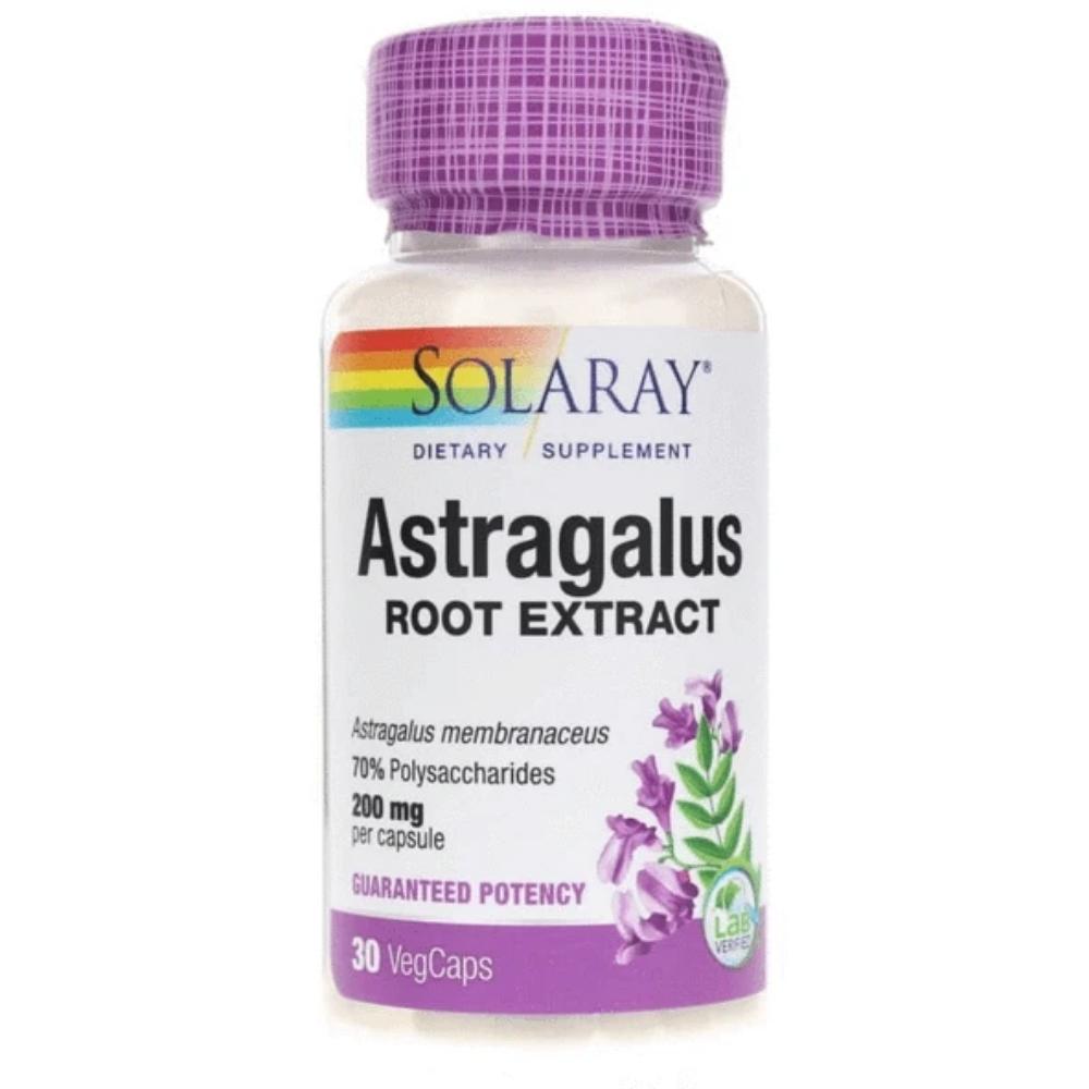 Solaray Astragalus Extract 200mg 30 Capsules Herbs Solaray