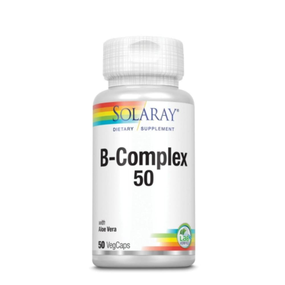 Solaray B-Complex 50 50 Capsules Vitamins Solaray