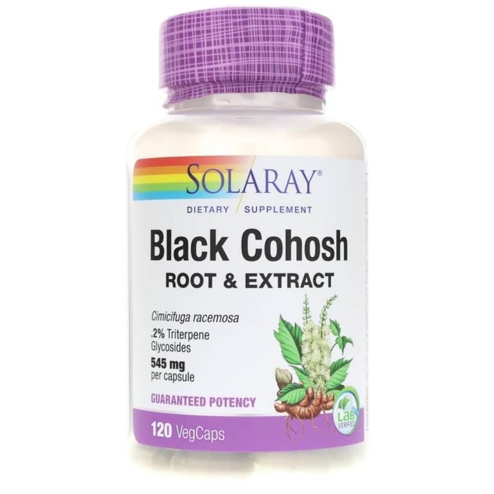 Solaray Black Cohosh Root Extract 545mg 120 Capsules Herbs Solaray