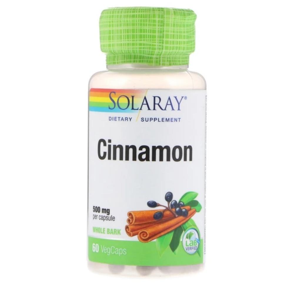 Solaray Cinnamon Bark 500mg 60 Capsules Herbs Solaray