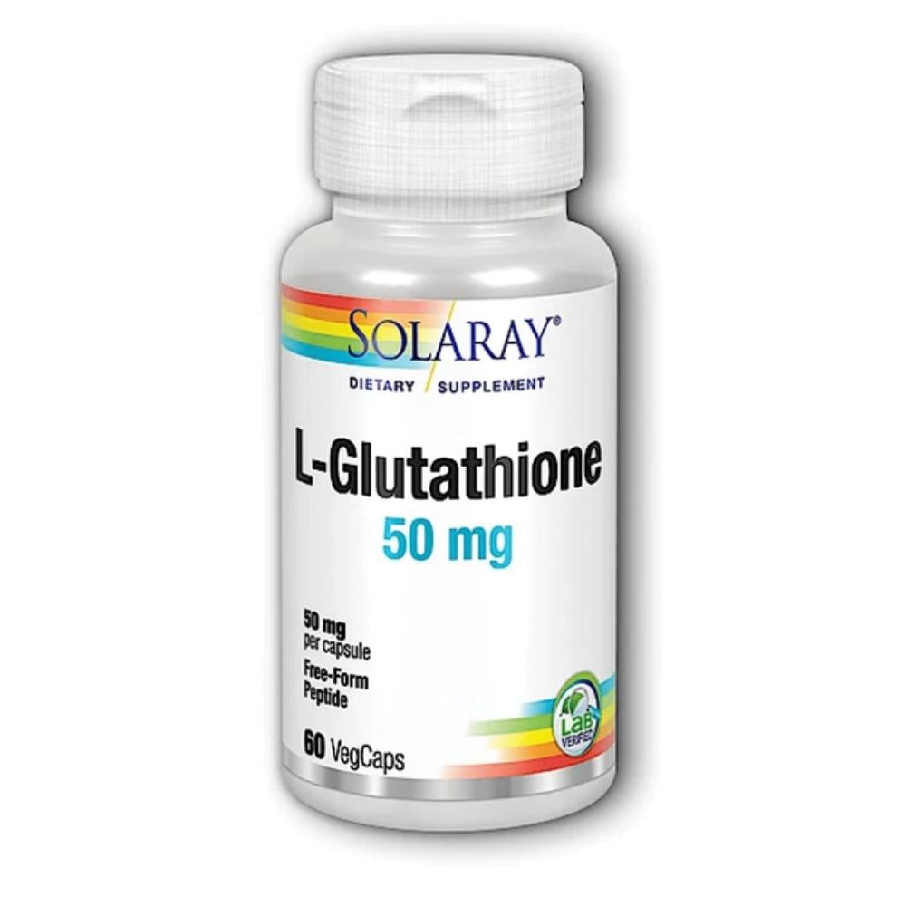 Solaray Free Form L-Glutathione 50mg 60 Capsules Amino Acids Solaray
