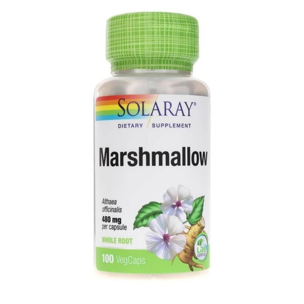 Solaray Marshmallow Root 480mg 100 Capsules Herbs Solaray