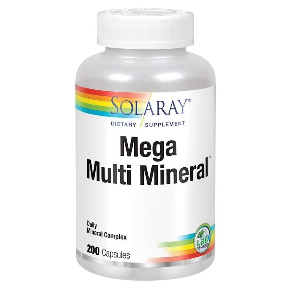 Solaray Mega Multi Mineral 200 Capsules Minerals Solaray