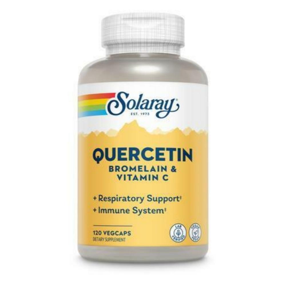 Solaray Quercetin Bromelain Vitamin C 120 Vege Capsules Vitamins & Minerals Solaray