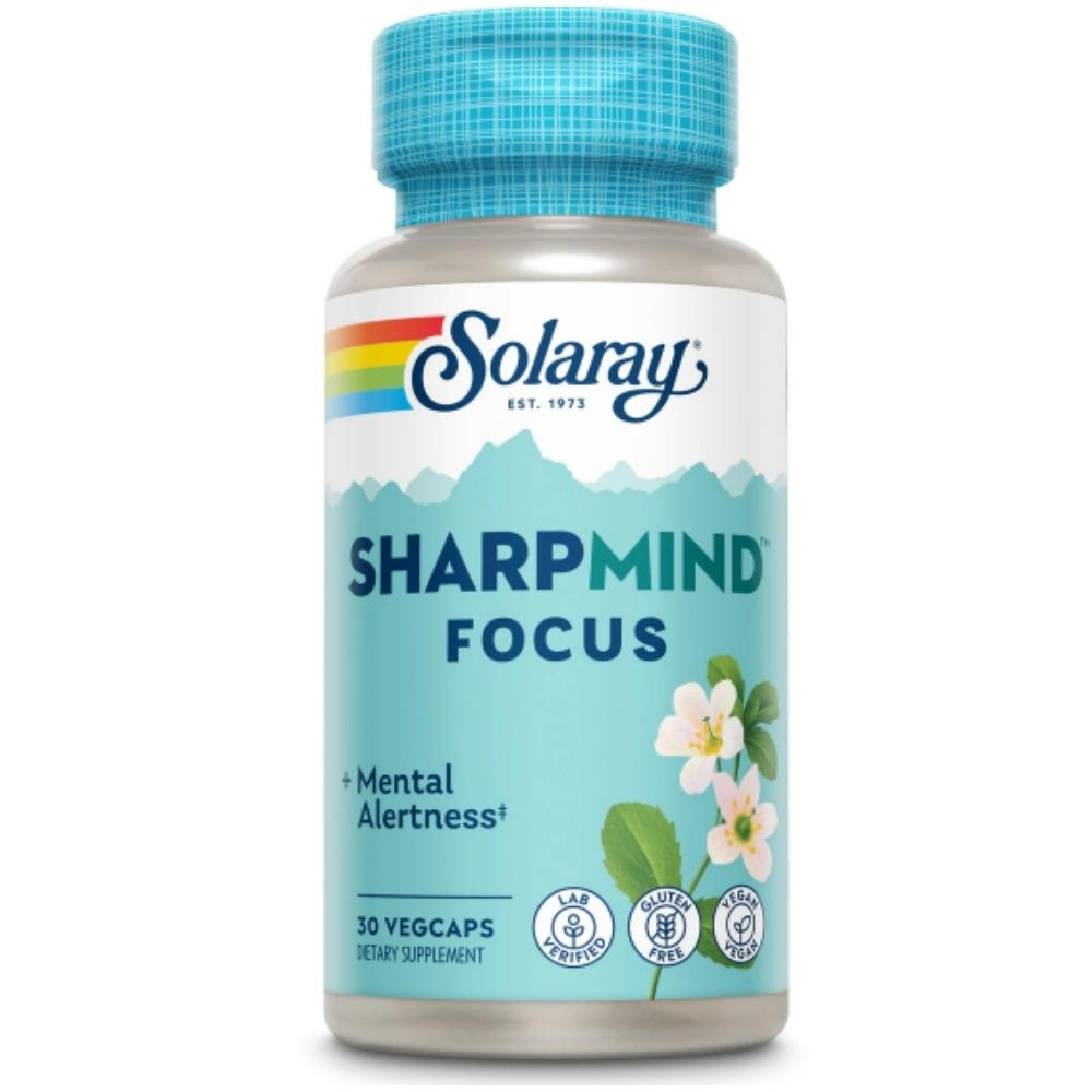 Solaray Sharp Mind Nootropics Focus 30 Count Nootropics Solaray