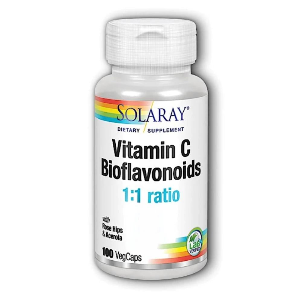 Solaray Super Bio-Plex Vitamin C & Bioflavonoids 100 Capsules Vitamins Solaray