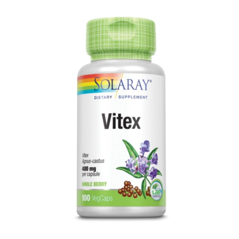 Solaray Vitex 400mg 100 Capsules Herbs Solaray