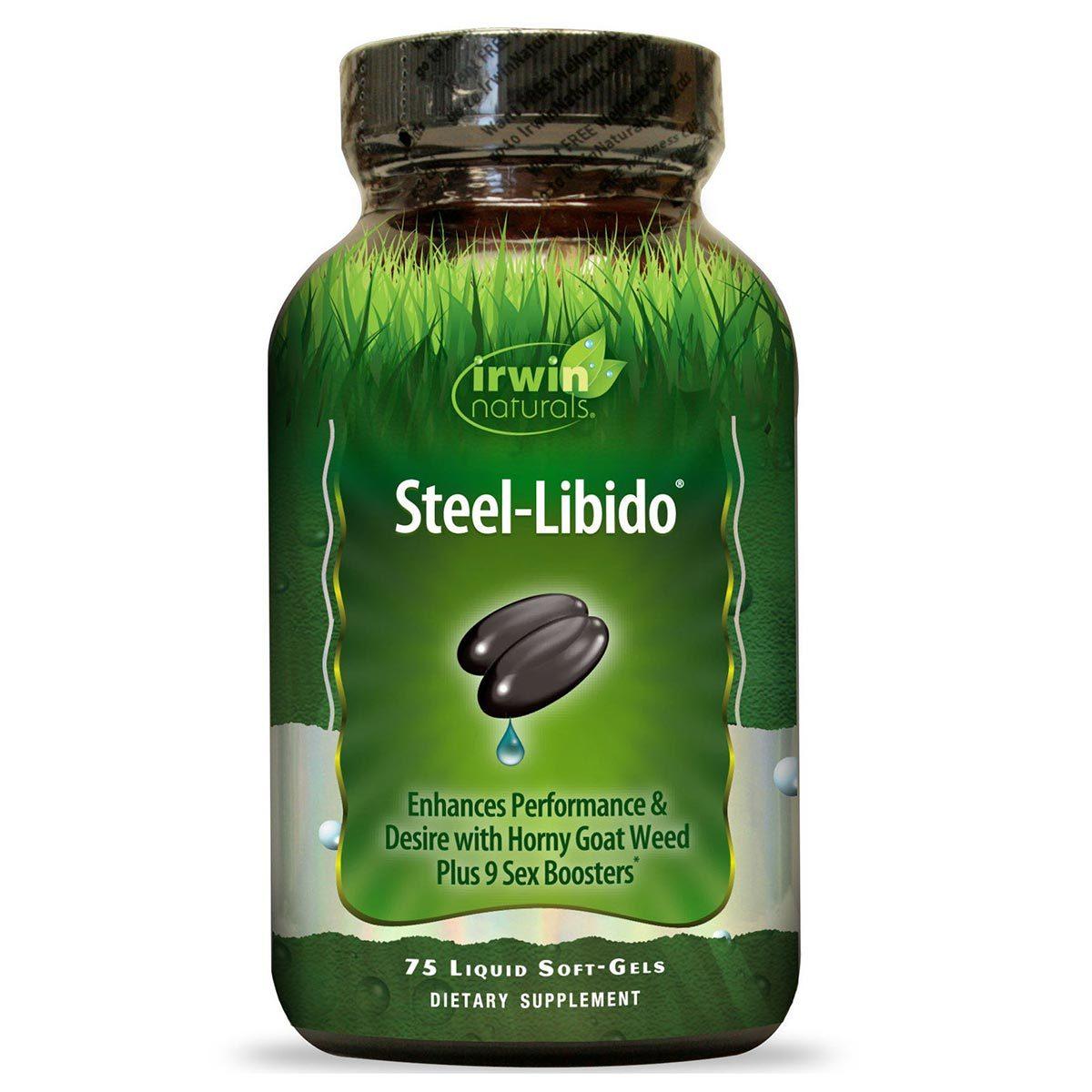 Irwin Naturals Steel Libido for Men (Made with 10 Potent Sex Bio-Agents) 75 Liquid Soft Gels Sexual Support Irwin Naturals (1058011021355)