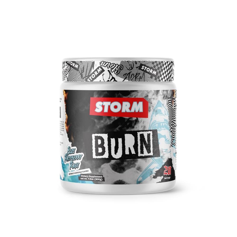 Storm Burn 20 Servings Pre-Workouts Storm Lifestyles Blue Raspberry