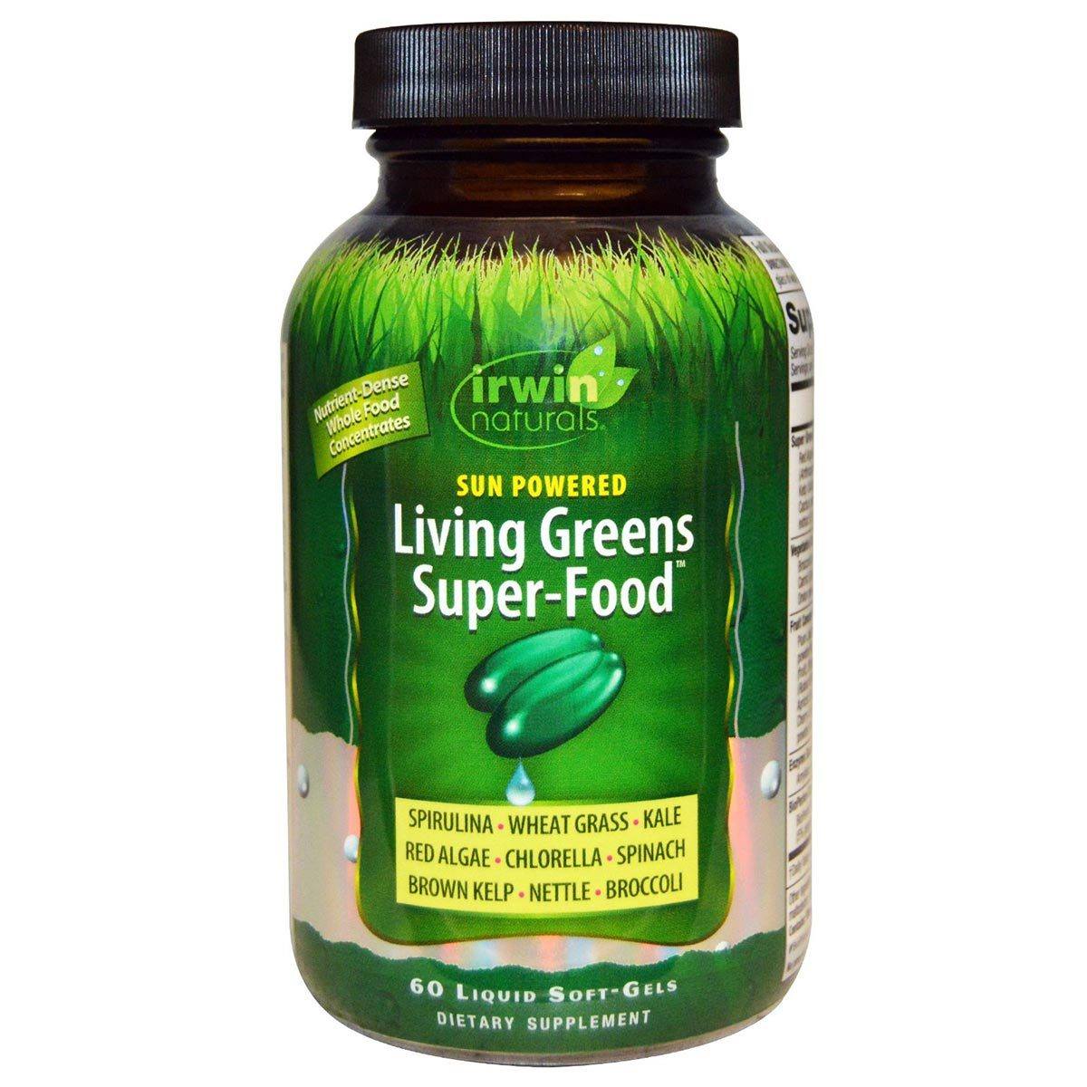 Irwin Naturals Greens and Greens Phyto-Food Energy 60 Softgels Greens / Super Foods Irwin Naturals (1058568208427)