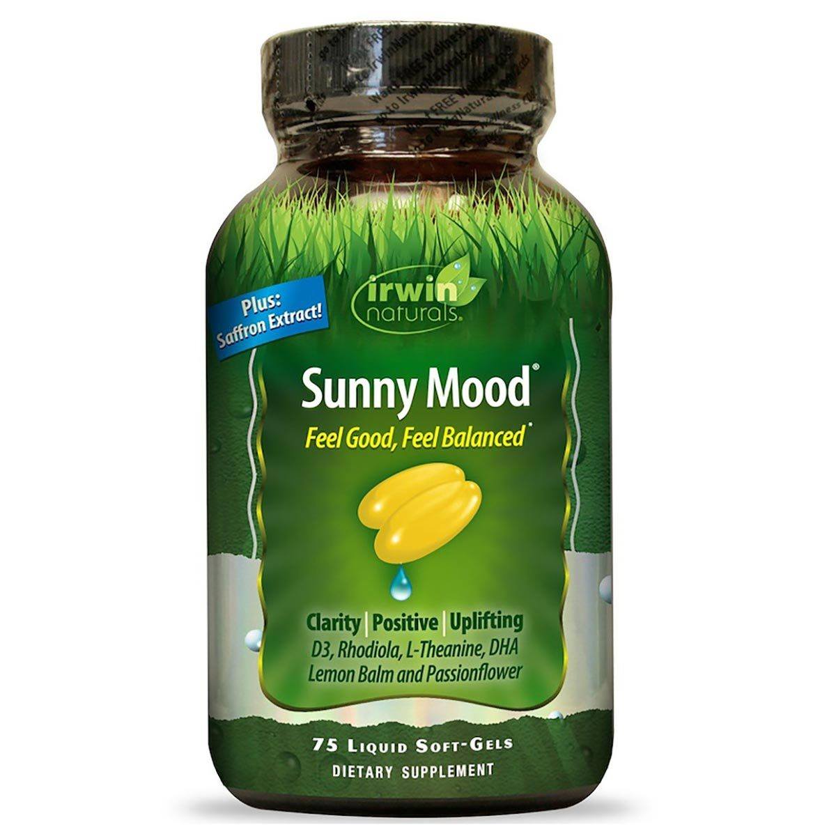 Irwin Naturals Sunny Mood 75 Gels Vitamins Irwin Naturals (1058819473451)