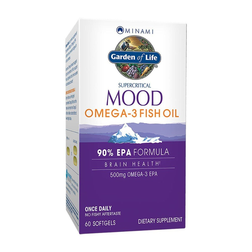 Minami Nutrition Supercritical Mood Omega-3 Fish Oil PlusEPA 60 Gels Omega Fatty Acids / EFAs Minami Nutrition (1058643836971)