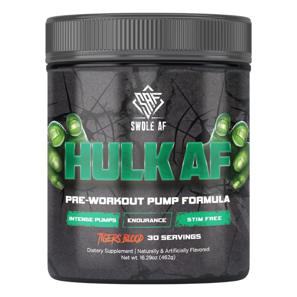 Swole AF Hulk AF 30 Servings Pre-Workouts Swole AF Tiger's Blood