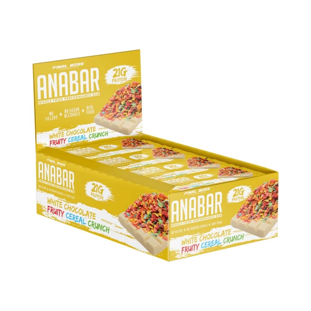 The Anabar 12/Pack Bars Anabar White Chocolate Fruity Cereal Crunch
