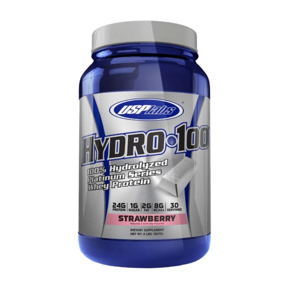 USP Labs Hydro 100 Platinum Series Whey Protein 30 Servings Protein Powders USPLABS Strawberry