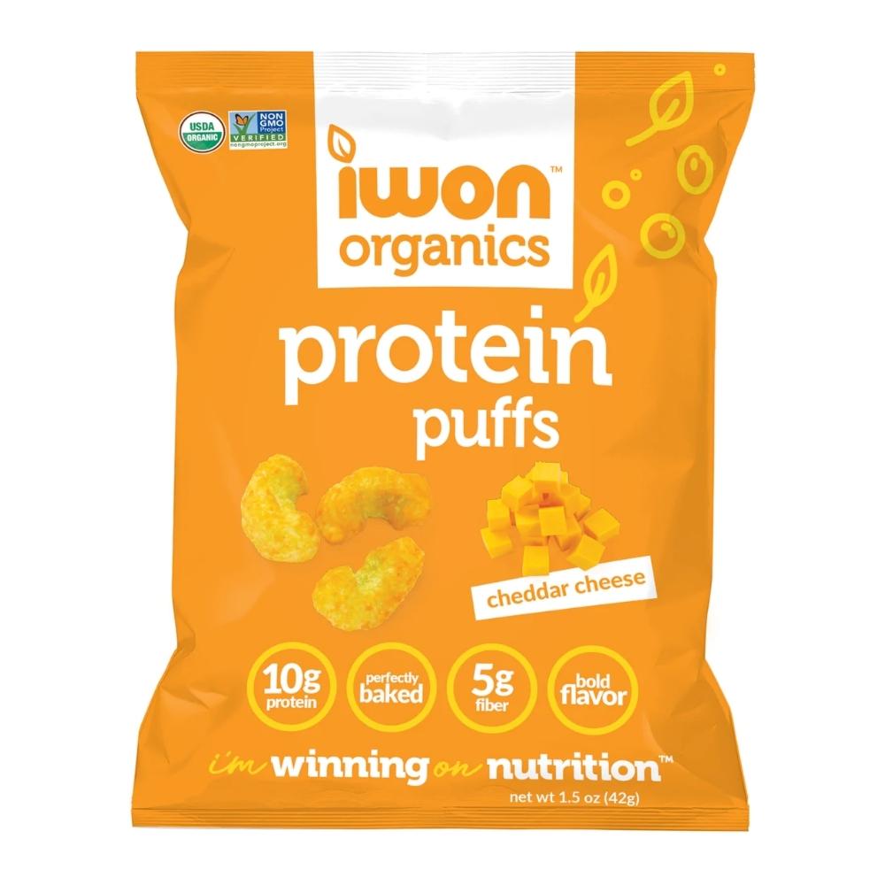 IWON Organic Puffs 8/1.5oz Foods Juices Iwon Cheddar Cheese