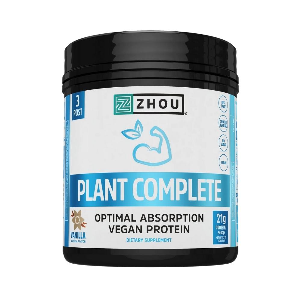 Zhou Plant Complete Vegan Protein 16/scoop Protein Powders ZHOU Vanilla