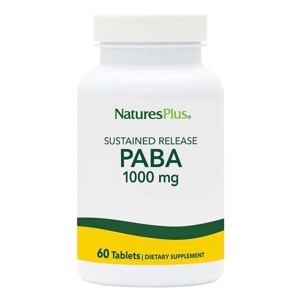 Nature's Plus PABA 1000mg 60 Tablets Vitamins Nature's Plus