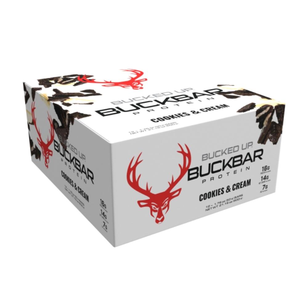 BUCKED UP BUCKBAR 12/Box Foods Juices Bucked Up Cookies & Cream
