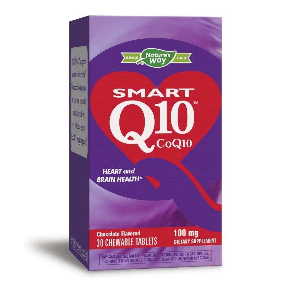 Nature's Way CoQ10 Vitaline Chewable 100mg Chocolate 30 Tablets Antioxidants / CoQ-10 Nature's Way