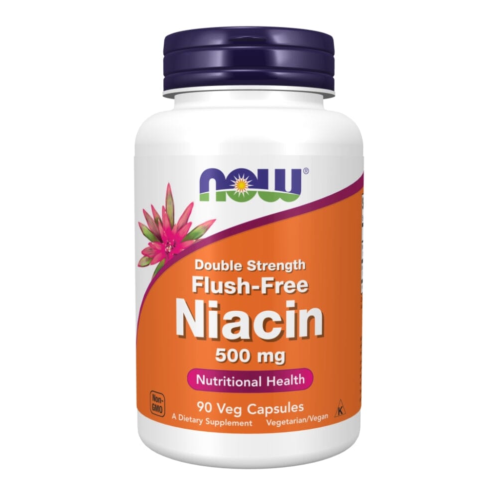 Now Foods Flush Free Niacin 500 Mg 90 Vegetable Capsules Vitamins Now Foods