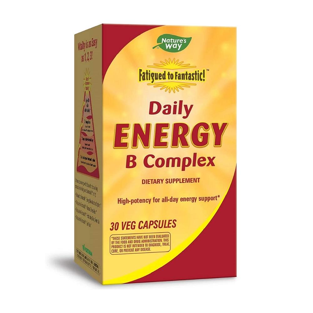 Nature's Way Daily Energy B Complex 30 Capsules Vitamins & Minerals Nature's Way