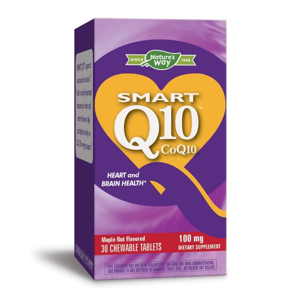 Nature's Way Smart Q10 CoQ10 100mg 30 Chews Maple Nut | Heart & Brain Health Specialty Health Products Nature's Way