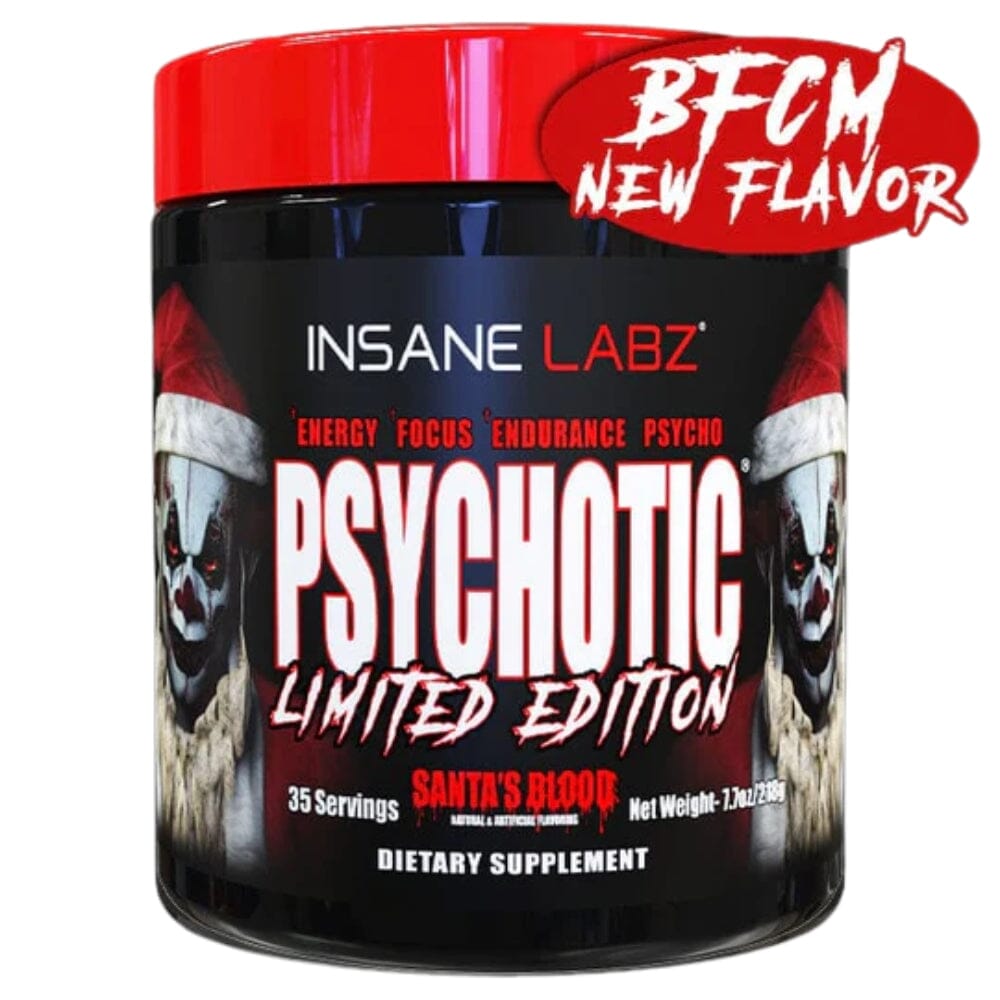 Insane Labz Psychotic 35 Servings Sports Performance Recovery Insane Labz Santa's Blood