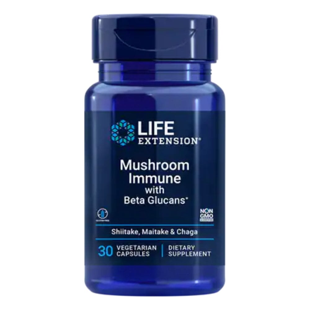 Life Extension Mushroom Immune With Beta Glucans Herbs Life Extension
