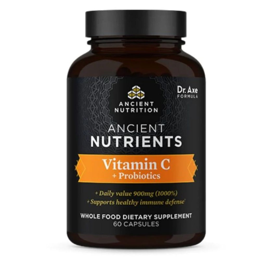 Ancient Nutrition Vitamin C With Probiotics 60 Capsules Vitamins & Minerals Ancient Nutrition