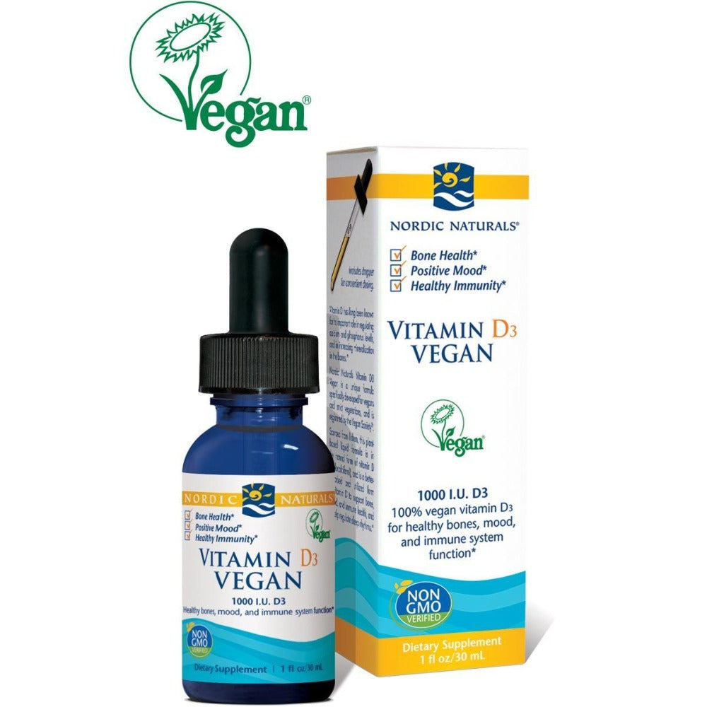 Nordic Naturals Vitamin D3 Vegan 1 Fl Oz Vitamins Nordic Naturals (1058861449259)