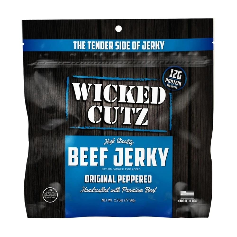 Wicked Cutz Foods Juices Wicked Cutz Original Peppered Beef Jerky