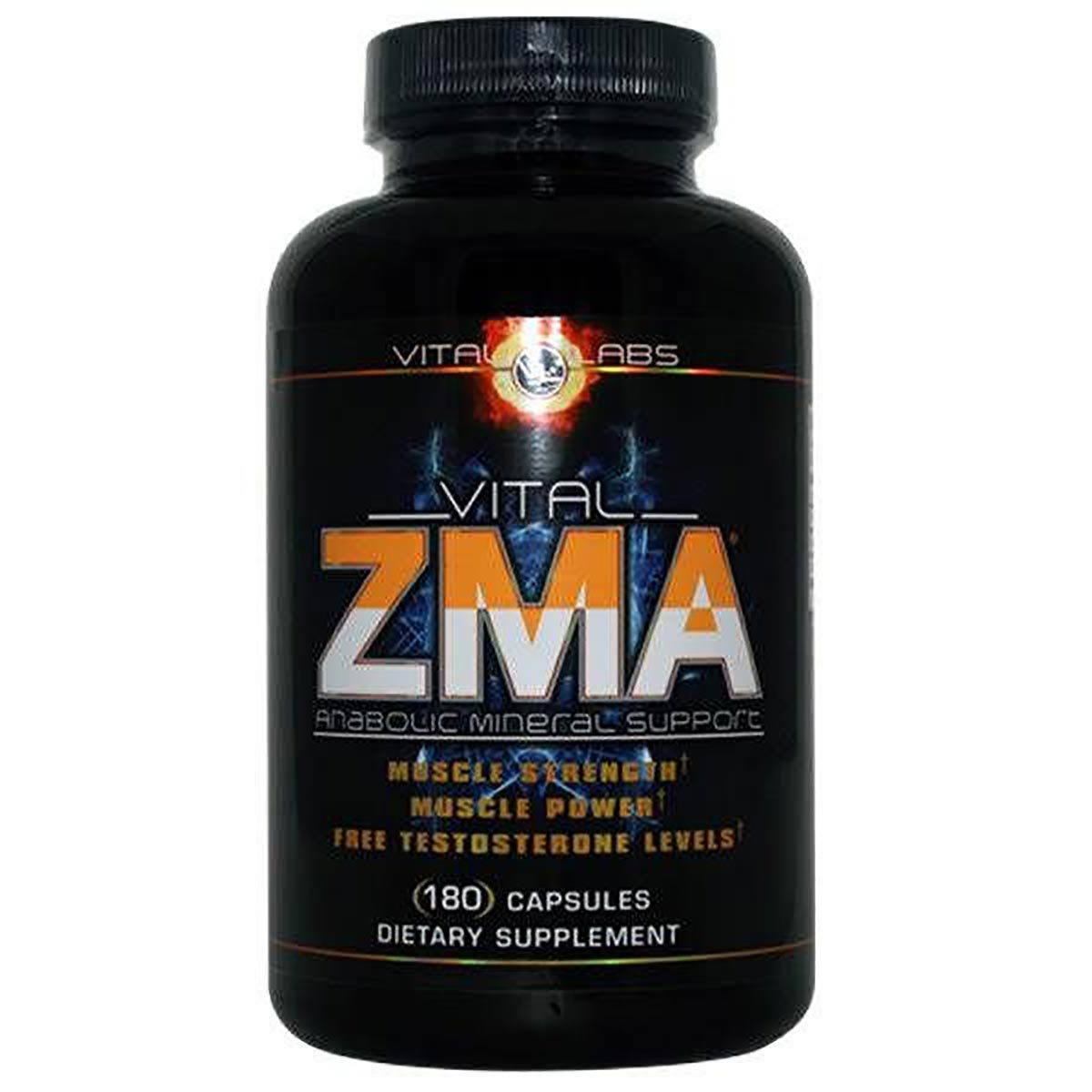 Vital Labs Vital ZMA 180 Caps Minerals Vital Labs (1058949726251)