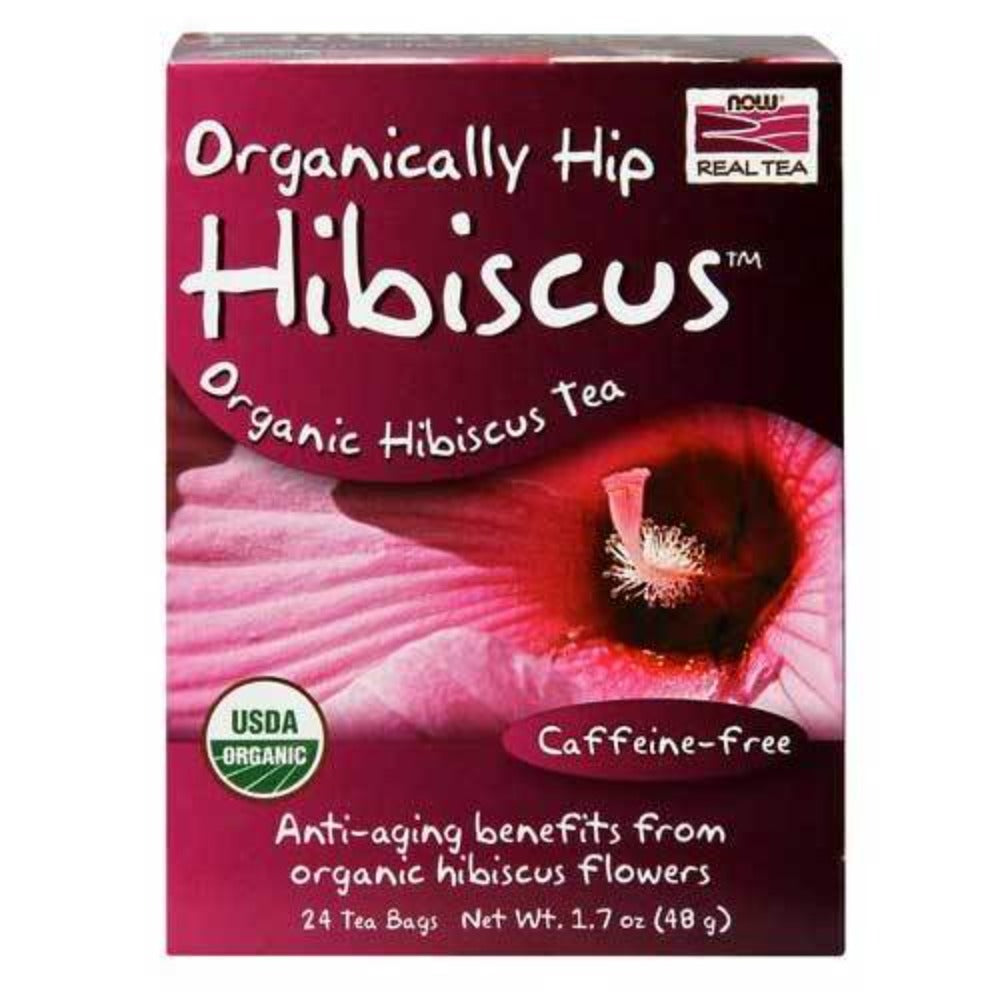 Now Foods Organic Hip Hibiscus Tea Bags 24 Bags Teas Now Foods (1059155378219)