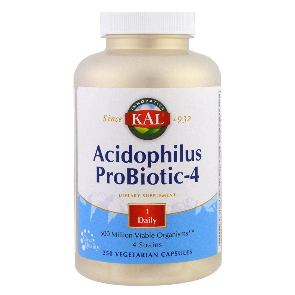 Kal Acidophilus Probiotic-4 250 Vege Caps Digestive Health / Probiotics Kal (1058949136427)