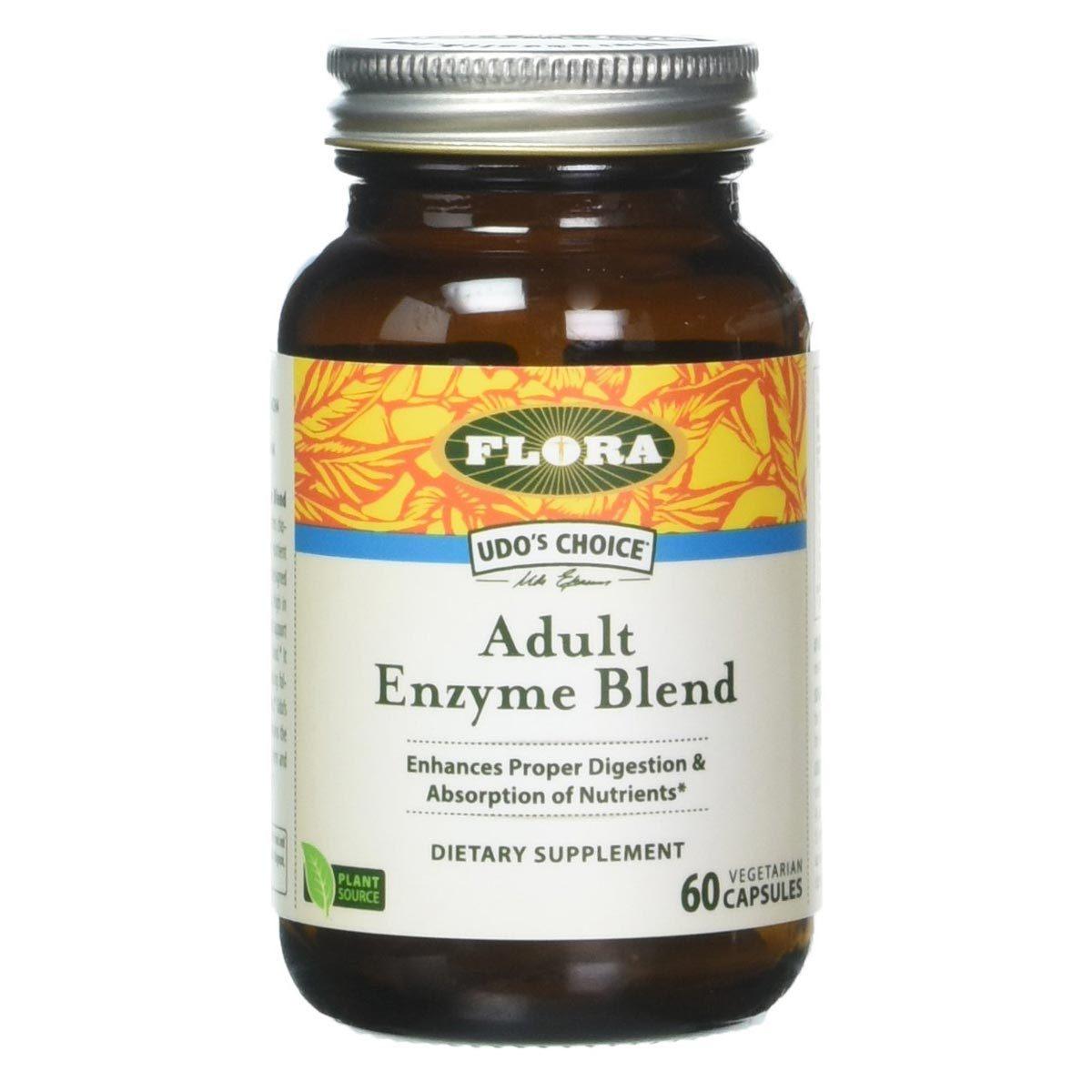 Flora (Udo's Choice) Udo's Adult Enzyme Blend 60 Caps Digestive Health / Probiotics Flora (Udo's Choice) (1058630139947)