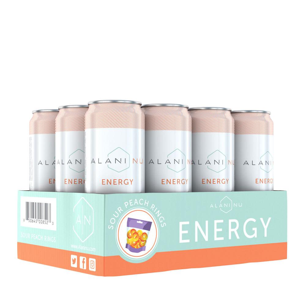 Alani Nu Energy RTD 12/Case Drinks Alani Nu Sour Peach Rings (4407836246081)