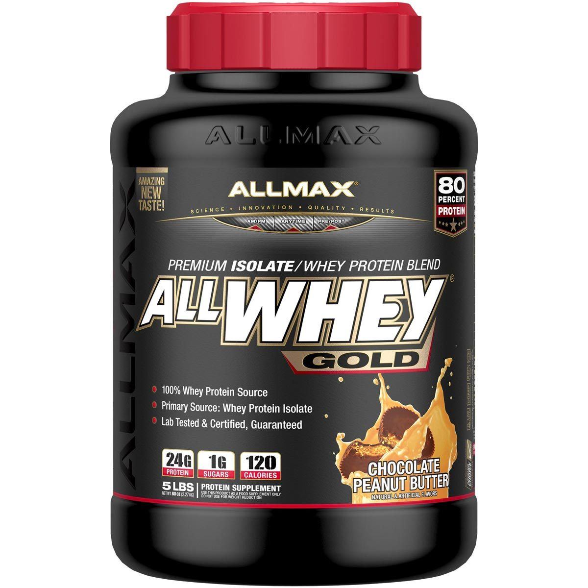 Allmax Nutrition AllWhey Gold 5 Lbs Protein Allmax Nutrition Chocolate Peanut Butter (1058609791019)