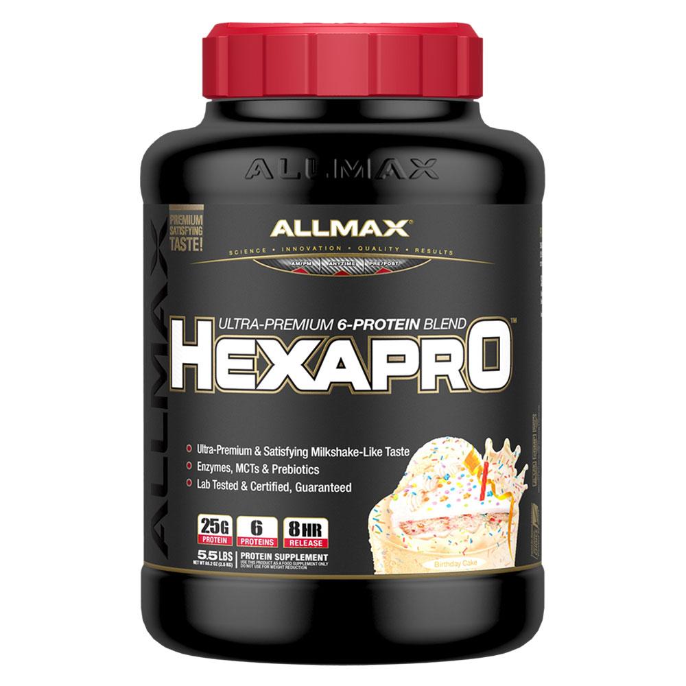 Allmax Nutrition HexaPro 5.5Lbs Protein Allmax Nutrition Birthday Cake (1058778578987)
