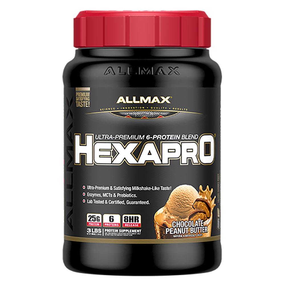 Allmax Nutrition HexaPro 5.5Lbs Protein Allmax Nutrition Chocolate Peanut Butter (1058778578987)