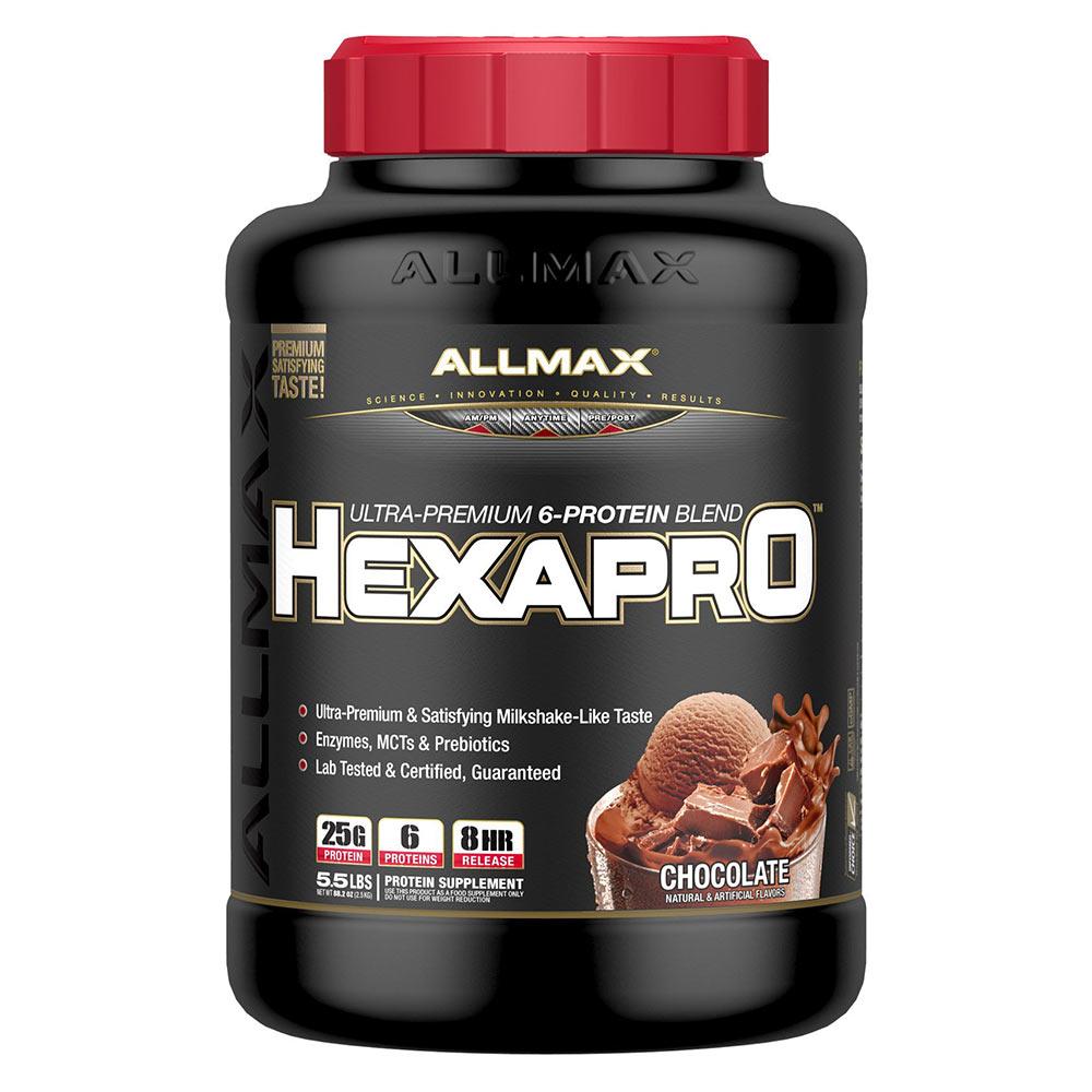 Allmax Nutrition HexaPro 5.5Lbs Protein Allmax Nutrition Chocolate (1058778578987)