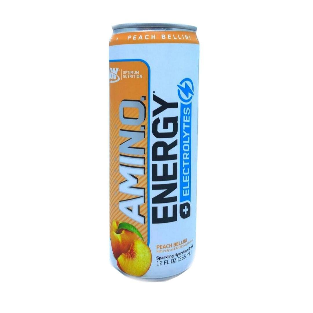 Optimum Nutrition Amino Energy + Electrolytes RTD 12/Case Drinks Optimum Nutrition Peach (1766092898347)
