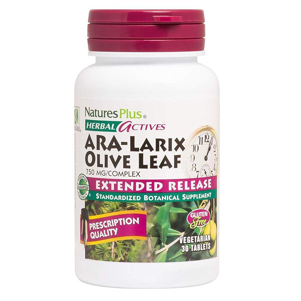 Nature's Plus Ara-Larix Olive Leaf 750mg 30 Tablets | Potent Immune Support Herbs Nature's Plus (1797529665579)