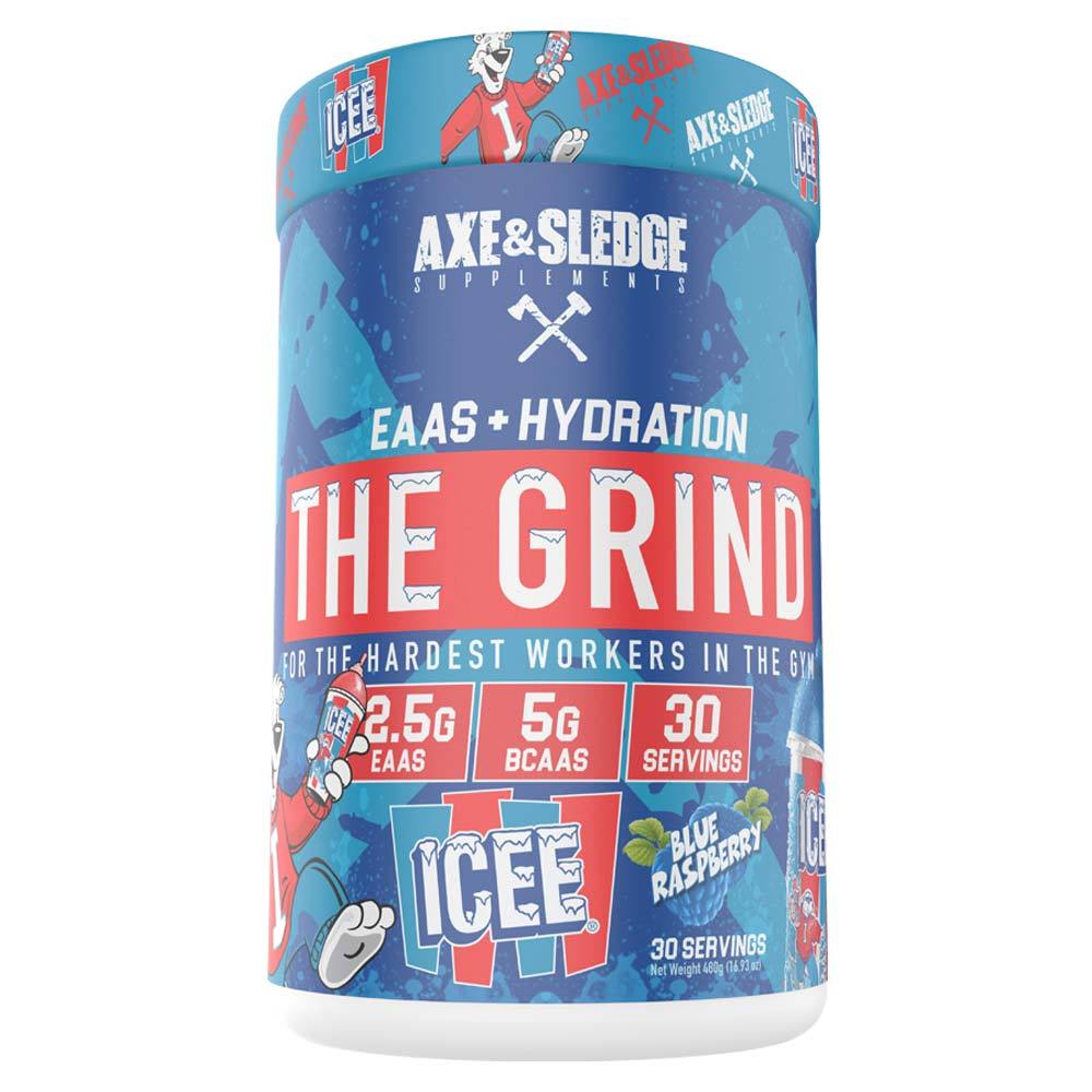 Axe & Sledge The Grind EAAs 30 Servings Amino Acids AXE & SLEDGE ICEE BLUE RASPBERRY
