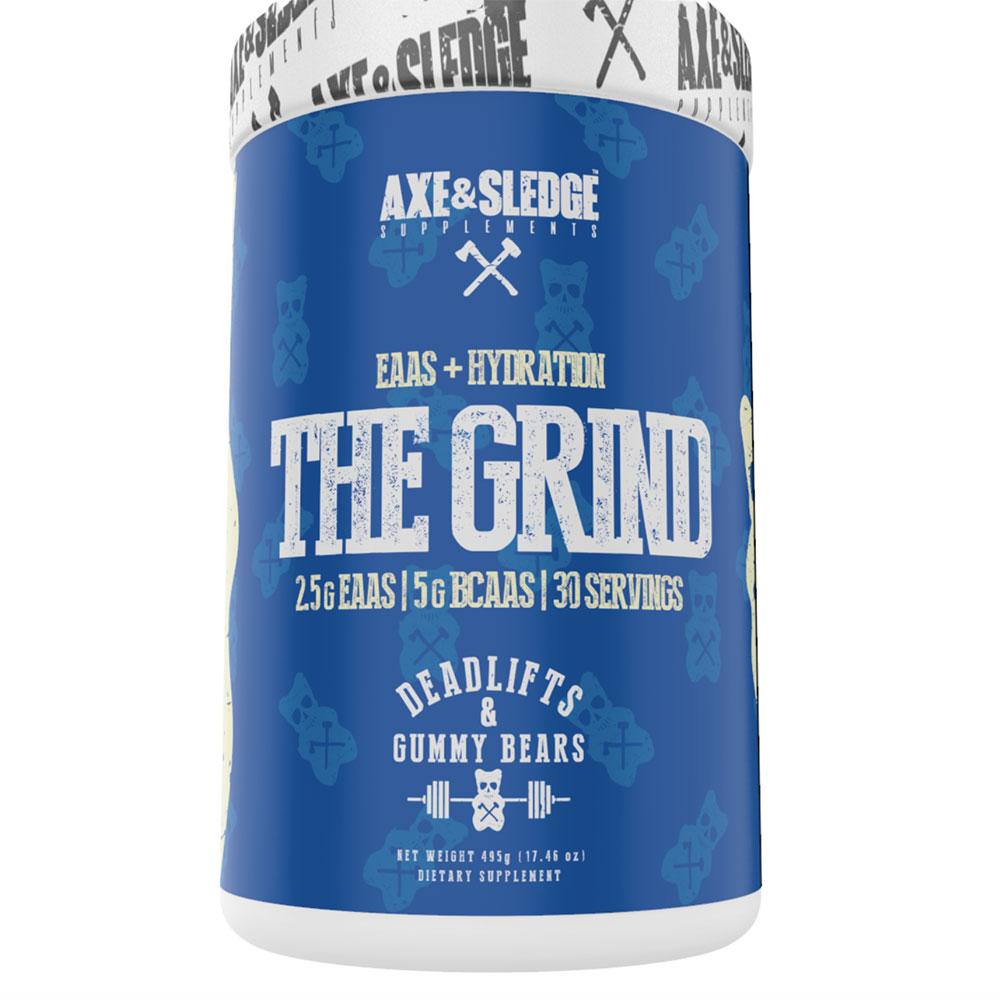 Axe & Sledge The Grind EAAs 30 Servings Amino Acids AXE & SLEDGE DEADLIFTS AND GUMMY BEARS (1812332511275)